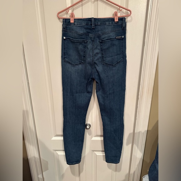 EUC 7 for all mankind Aubrey high rise skinny jeans - Picture 4 of 6